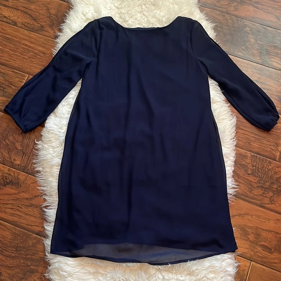 Lulus Shifting Dears Navy Blue Long Sleeve Dress Size Small - Picture 7 of 7